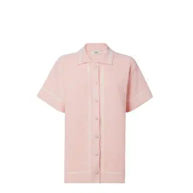 Fendi Short-sleeved, straight-cut knit polo shirt | Thumbnail 1