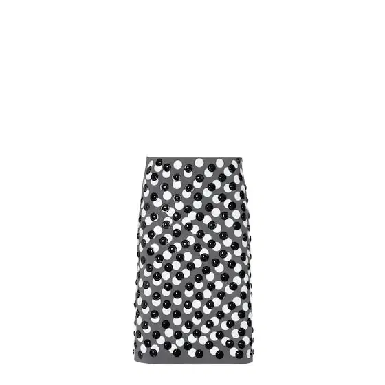 Fendi Straight-cut midi skirt with long, contrasting zips on both