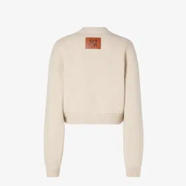 Fendi Short crew-neck jacket with long sleeves and dropped | Thumbnail 2