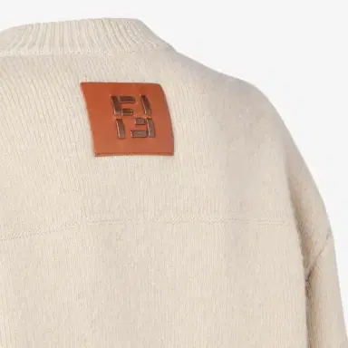 Fendi Short crew-neck jacket with long sleeves and dropped | Thumbnail 3