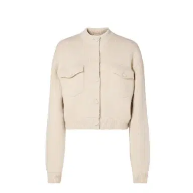 Fendi Short crew-neck jacket with long sleeves and dropped | Thumbnail 1