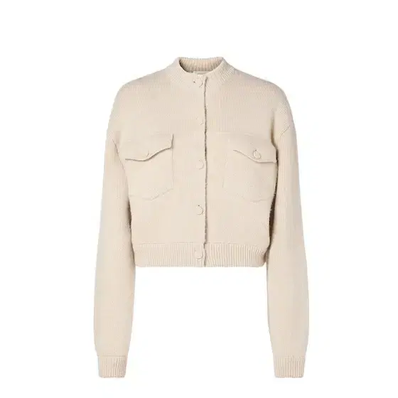 Short crew-neck jacket with long sleeves and dropped Short crew-neck jacket with long sleeves and dropped