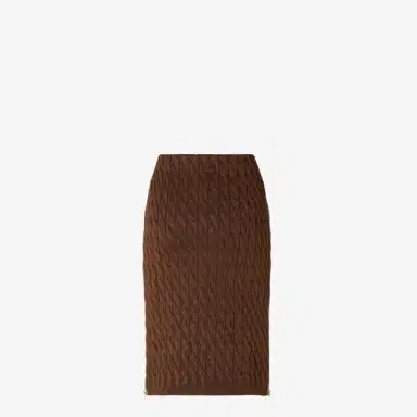 Fendi Straight-cut midi skirt featuring long, contrasting zips | Thumbnail 2 Fendi Straight-cut midi skirt featuring long, contrasting zips | Thumbnail 2