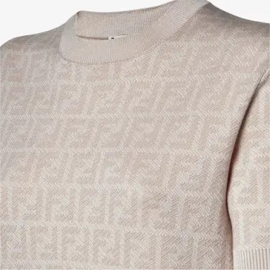 Fendi Fitted short-sleeved crew-neck jumper | Thumbnail 3
