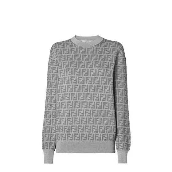Long-sleeved boxy jumper with round neck Long-sleeved boxy jumper with round neck
