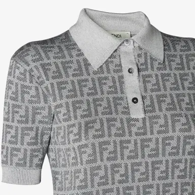 Fendi Short-sleeved boxy polo shirt | Thumbnail 3