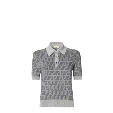Fendi Short-sleeved boxy polo shirt | Thumbnail 1