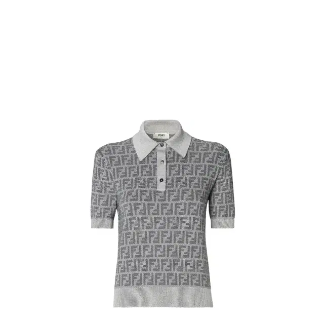 Fendi Short-sleeved boxy polo shirt
