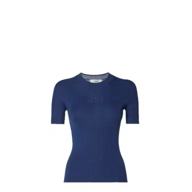 Fendi Close-fitting jumper with crew neck and short sleeves | Thumbnail 1