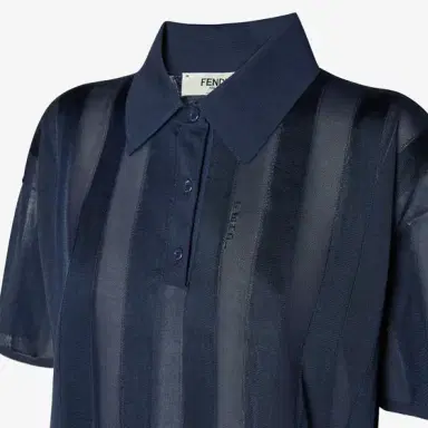 Fendi Polo shirt with short sleeves and dropped shoulders | Thumbnail 3 Fendi Polo shirt with short sleeves and dropped shoulders | Thumbnail 3