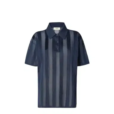 Fendi Polo shirt with short sleeves and dropped shoulders | Thumbnail 1 Fendi Polo shirt with short sleeves and dropped shoulders | Thumbnail 1