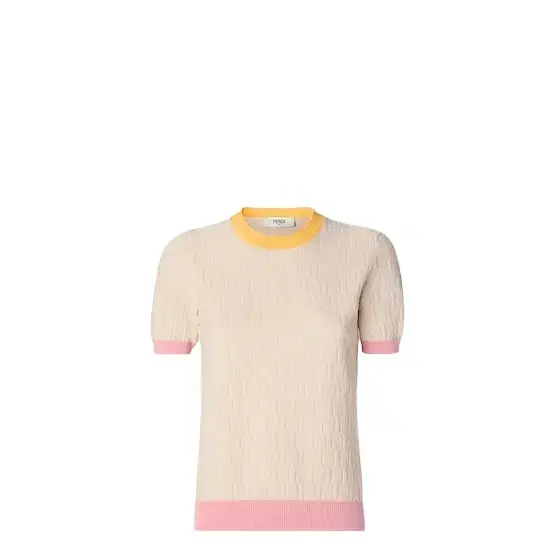 Fendi Regular fit jumper with crew neck and short sleeves