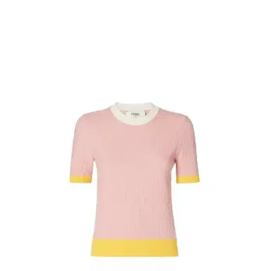Fendi Regular fit jumper with crew neck and short sleeves | Thumbnail 1 Fendi Regular fit jumper with crew neck and short sleeves | Thumbnail 1