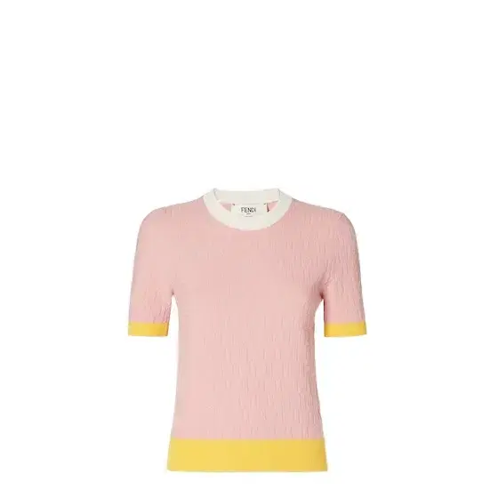 Regular fit jumper with crew neck and short sleeves