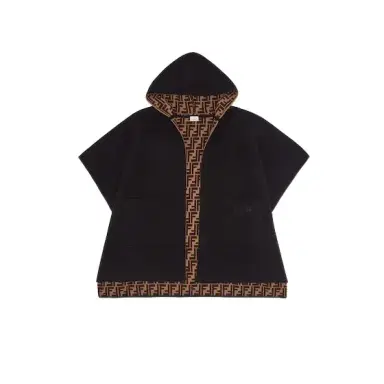 Fendi Wool and cashmere knit reversible junior cape | Thumbnail 1