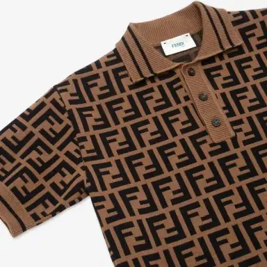 Fendi Junior Knit Polo Shirt | Thumbnail 3