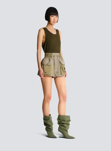 Balmain Cotton twill Utility shorts | Thumbnail 3