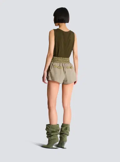 Balmain Cotton twill Utility shorts | Thumbnail 4