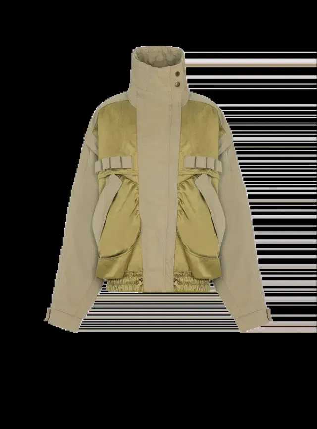 Cotton and twill bomber jacket