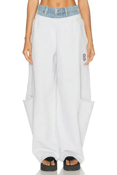 Alexander Wang Prestyled Slashed Sweatpant | Thumbnail 1 Alexander Wang Prestyled Slashed Sweatpant | Thumbnail 1