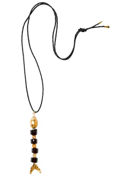 CHAN LUU Beaded Fish Pendant Necklace | Thumbnail 1
