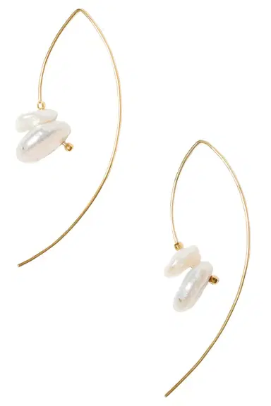 CHAN LUU Pearl Dangle Earrings | Thumbnail 1 CHAN LUU Pearl Dangle Earrings | Thumbnail 1