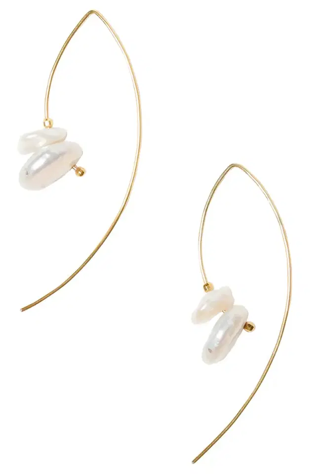CHAN LUU Pearl Dangle Earrings