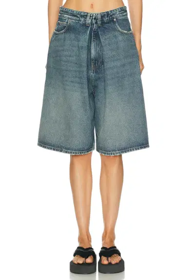 Balenciaga Denim Tulipe Bermuda Short | Thumbnail 1 Balenciaga Denim Tulipe Bermuda Short | Thumbnail 1