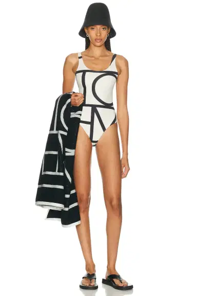 TOTEME Monogram One Piece Swimsuit | Thumbnail 1 TOTEME Monogram One Piece Swimsuit | Thumbnail 1