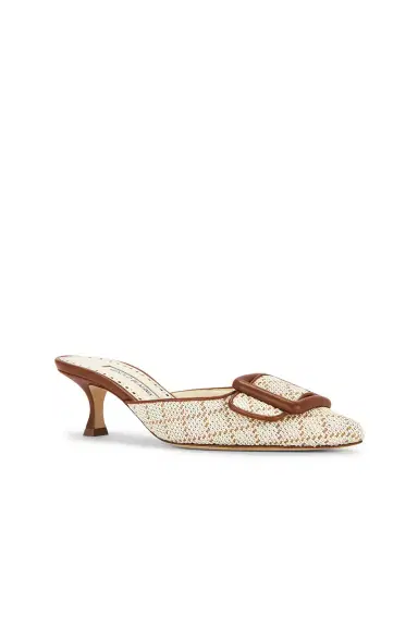 Manolo Blahnik Maysalebi 50 Mule Heel | Thumbnail 2