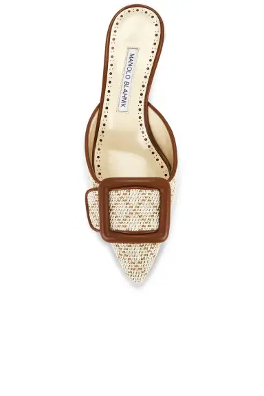 Manolo Blahnik Maysalebi 50 Mule Heel | Thumbnail 4