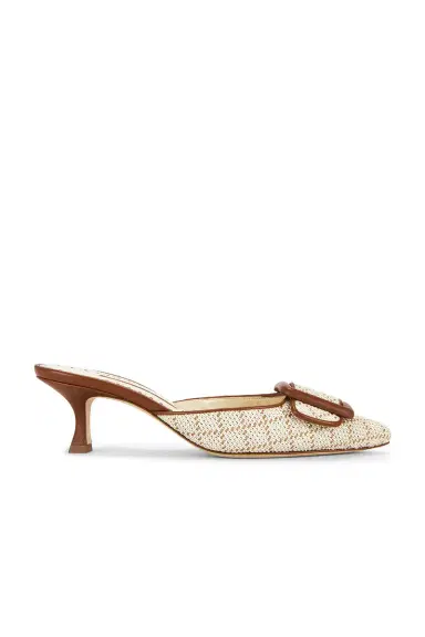 Manolo Blahnik Maysalebi 50 Mule Heel | Thumbnail 1