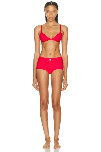 Skims Iconic Swim Belted Boyshort Bikini Bottom | Thumbnail 4 Skims Iconic Swim Belted Boyshort Bikini Bottom | Thumbnail 4