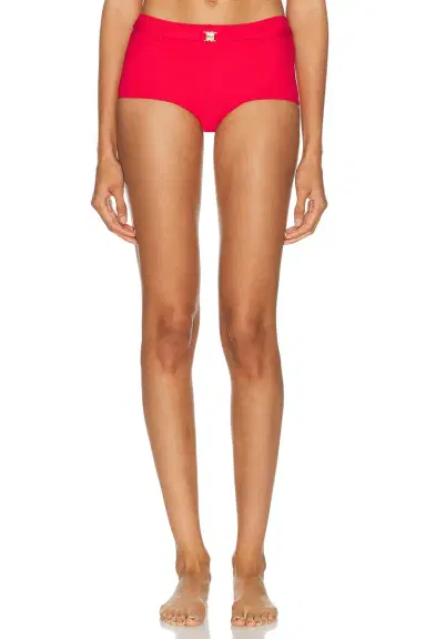 Skims Iconic Swim Belted Boyshort Bikini Bottom | Thumbnail 1 Skims Iconic Swim Belted Boyshort Bikini Bottom | Thumbnail 1