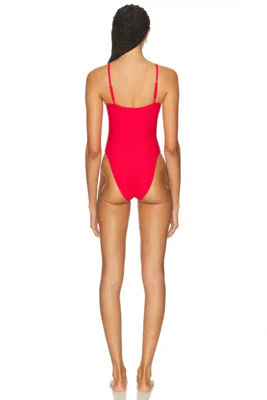 Skims Iconic Swim High Neck One Piece Swimsuit | Thumbnail 3 Skims Iconic Swim High Neck One Piece Swimsuit | Thumbnail 3
