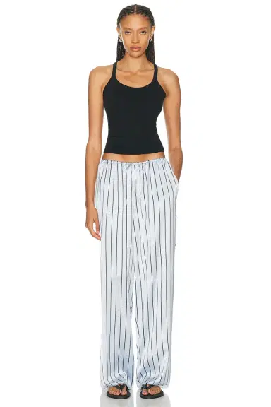 SKIMS Woven Shine Sleep Lace Pant | Thumbnail 5