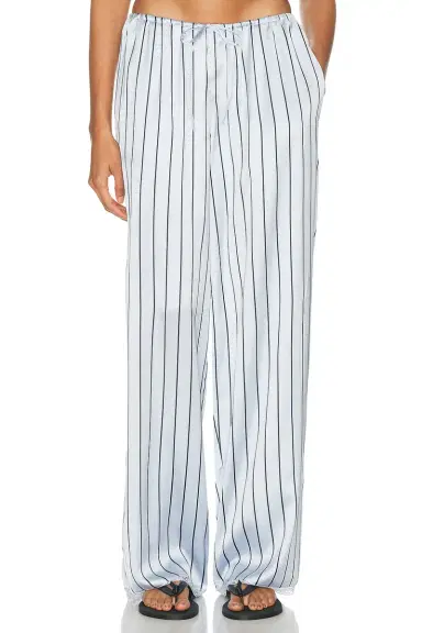 SKIMS Woven Shine Sleep Lace Pant | Thumbnail 1