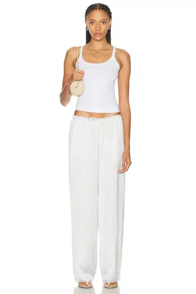 SKIMS Woven Shine Sleep Lace Pant | Thumbnail 5