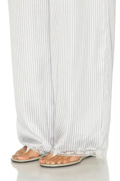 SKIMS Woven Shine Sleep Lace Pant | Thumbnail 6