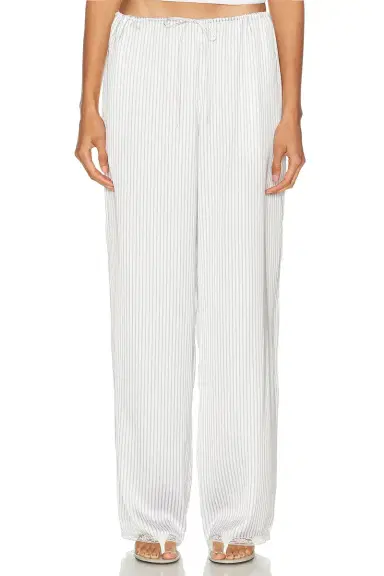 SKIMS Woven Shine Sleep Lace Pant | Thumbnail 1