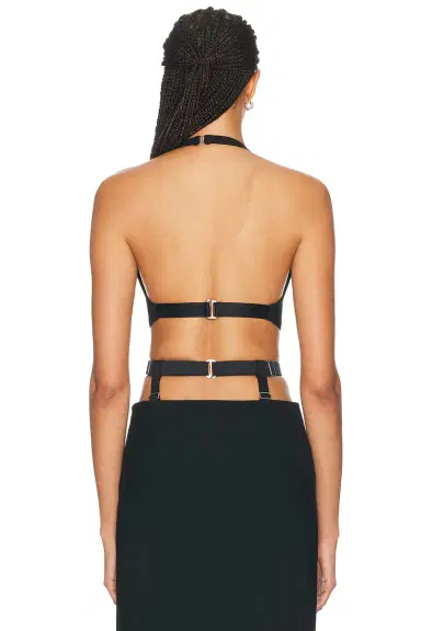 Mugler One Shoulder Crop Top | Thumbnail 4