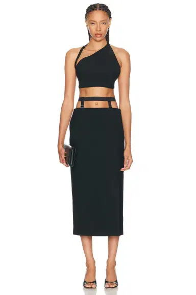 Mugler One Shoulder Crop Top | Thumbnail 5