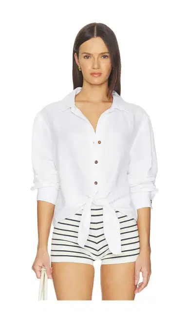 Sanctuary More Love Linen Tie Top | Thumbnail 1