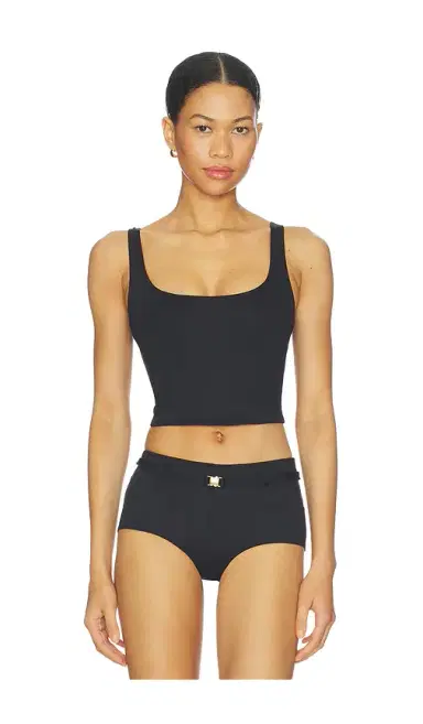 Skims Iconic Swim Tank Bikini Top | Thumbnail 1 Skims Iconic Swim Tank Bikini Top | Thumbnail 1