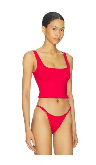 Skims Iconic Swim Tank Bikini Top | Thumbnail 2