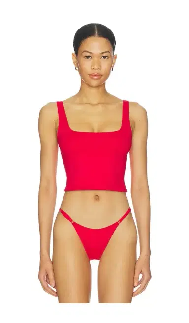 Skims Iconic Swim Tank Bikini Top | Thumbnail 1