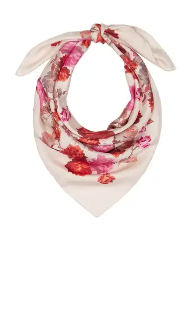 Frame x Alexandra Leclerc The Lucky Silk Scarf | Thumbnail 1 Frame x Alexandra Leclerc The Lucky Silk Scarf | Thumbnail 1
