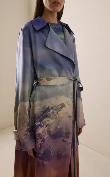 Gabriela Hearst x Paul Smith Lyra Printed Silk Trench Coat | Thumbnail 2 Gabriela Hearst x Paul Smith Lyra Printed Silk Trench Coat | Thumbnail 2
