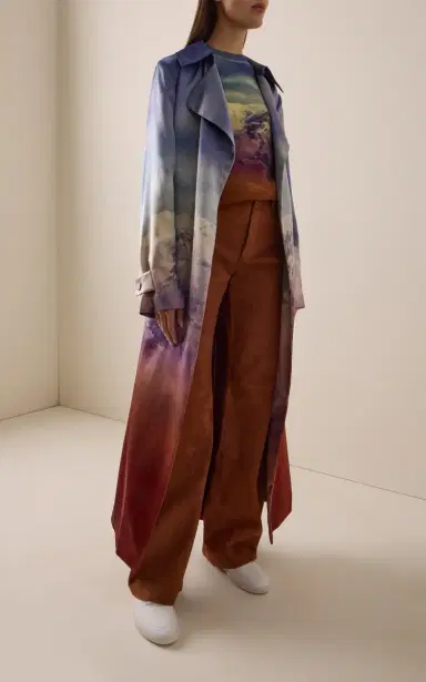 Gabriela Hearst x Paul Smith Lyra Printed Silk Trench Coat | Thumbnail 3 Gabriela Hearst x Paul Smith Lyra Printed Silk Trench Coat | Thumbnail 3