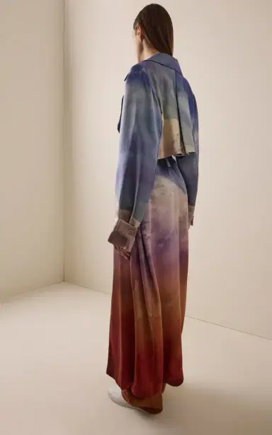 Gabriela Hearst x Paul Smith Lyra Printed Silk Trench Coat | Thumbnail 4 Gabriela Hearst x Paul Smith Lyra Printed Silk Trench Coat | Thumbnail 4